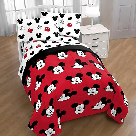Disney's Mickey Mouse Cute Faces Bedding Set 2 Disney's Mickey Mouse Cute Faces Bedding Set