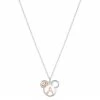 Disney's Mickey Mouse Two Tone 14k Rose Gold & Fine Silver Plated Mickey Letter Initial Heart Pendant Necklace Rose Tone Silver J -Disney Sales Store unnamed file 69