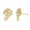 Disney's Beauty & The Beast 14k Gold Belle Rose Stud Earrings -Disney Sales Store unnamed file 6902