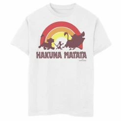 Disney's The Lion King Boys 8-20 Sunset Hakuna Matata Line Up Graphic Tee