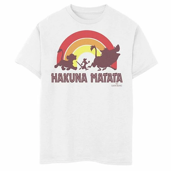 Disney's The Lion King Boys 8-20 Sunset Hakuna Matata Line Up Graphic Tee 3 Disney's The Lion King Boys 8-20 Sunset Hakuna Matata Line Up Graphic Tee