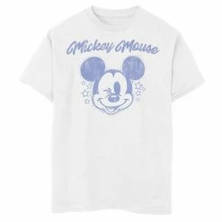 Disney's Mickey Mouse & Friends Boys 8-20 Mickey Mouse Star Stamp Graphic Tee