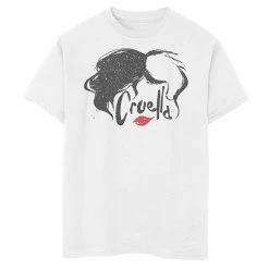 Disney's Cruella Boys 8-20 Hair Sketch Logo Graphic Tee