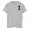 Disney's Mickey Mouse & Friends Boys 8-20 Mickey & Minnie 28 Front & Back Graphic Tee Athletic Heather -Disney Sales Store unnamed file 6958