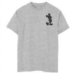 Disney's Mickey Mouse & Friends Boys 8-20 Mickey & Minnie 28 Front & Back Graphic Tee Athletic Heather -Disney Sales Store unnamed file 6959