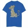 Disney's The Lion King Boys 8-20 Distressed Simba Smirk Graphic Tee Royal -Disney Sales Store unnamed file 6974