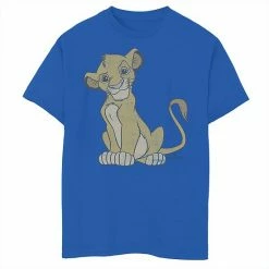 Disney's The Lion King Boys 8-20 Distressed Simba Smirk Graphic Tee Royal
