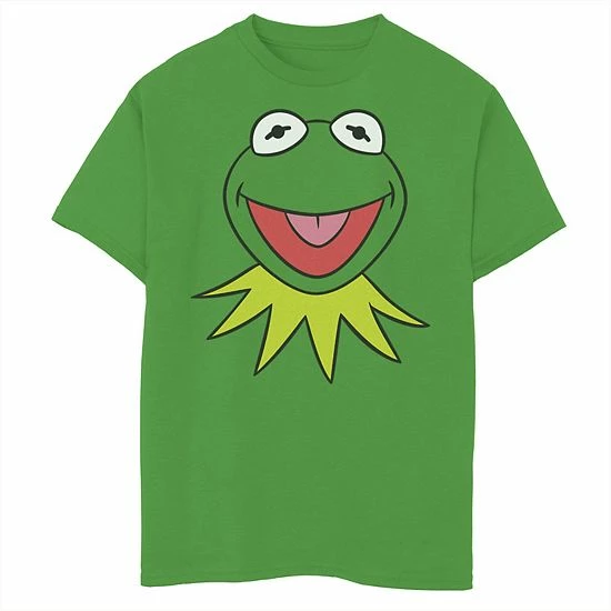 Disney's The Muppets Boys 8-20 Kermit Big Face Tee 3 Disney's The Muppets Boys 8-20 Kermit Big Face Tee
