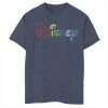 Disney Boys 8-20 Rainbow Logo Tee Navy Heather -Disney Sales Store unnamed file 6987