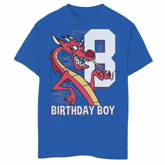 Disney's Mulan Boys 8-20 8th Birthday Boy Mushu Portrait Sweater Graphic Tee 3 Disney's Mulan Boys 8-20 8th Birthday Boy Mushu Portrait Sweater Graphic Tee