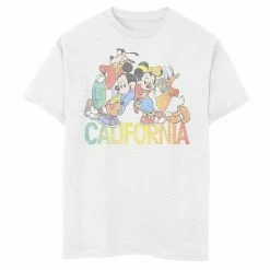 Disney's Mickey Mouse & Friends Boys 8-20 California Group Shot Graphic Tee White -Disney Sales Store unnamed file 7023