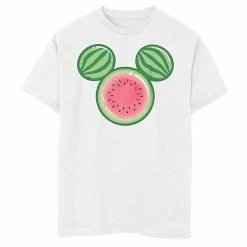 Disney's Mickey Mouse & Friends Boys 8-20 Mickey Watermelon Ears Graphic Tee White -Disney Sales Store unnamed file 7027