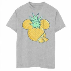Disney's Mickey Mouse & Friends Boys 8-20 Mickey Pineapple Logo Graphic Tee Athletic Heather -Disney Sales Store unnamed file 7029