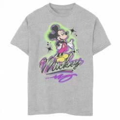Disney's Mickey Mouse & Friends Boys 8-20 Mickey Mouse Airbrush Portrait Graphic Tee Athletic Heather