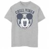 Disney's Mickey Mouse Boys 8-20 Chill Vibes Portrait Graphic Tee Athletic Heather -Disney Sales Store unnamed file 7063