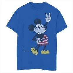 Disney's Mickey & Friends Boys 8-20 American Pants Mickey Graphic Tee Royal