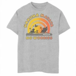 Disney's The Lion King Boys 8-20 Gradient No Worries Trio Graphic Tee Athletic Heather -Disney Sales Store unnamed file 7085