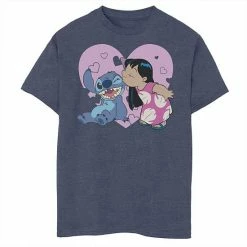 Disney's Lilo & Stitch Boys 8-20 Valentine's Day Lilo Kiss Graphic Tee
