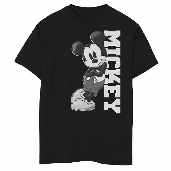 Disney's Mickey Mouse Boys 8-20 Leaning On Name Graphic Tee 3 Disney's Mickey Mouse Boys 8-20 Leaning On Name Graphic Tee