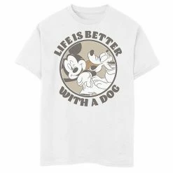 Disney's Mickey And Friends Boys 8-20 Life Is Better With A Dog Tee