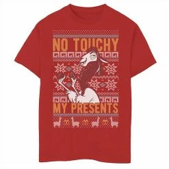 Disney's The Emperor's New Groove Boys 8-20 Kuzco No Touchy Ugly Christmas Graphic Tee