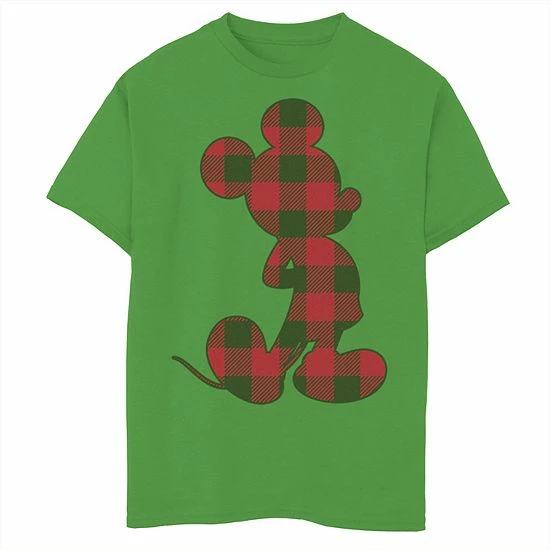 Disney's Mickey Mouse Boys 8-20 Mouse Plaid Build-Up Fill Graphic Tee 3 Disney's Mickey Mouse Boys 8-20 Mouse Plaid Build-Up Fill Graphic Tee