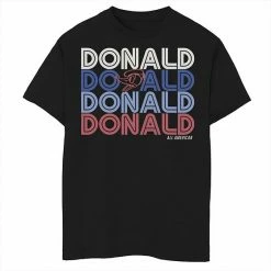 Disney's Donald Duck Boys 8-20 Head Name Stack Graphic Tee