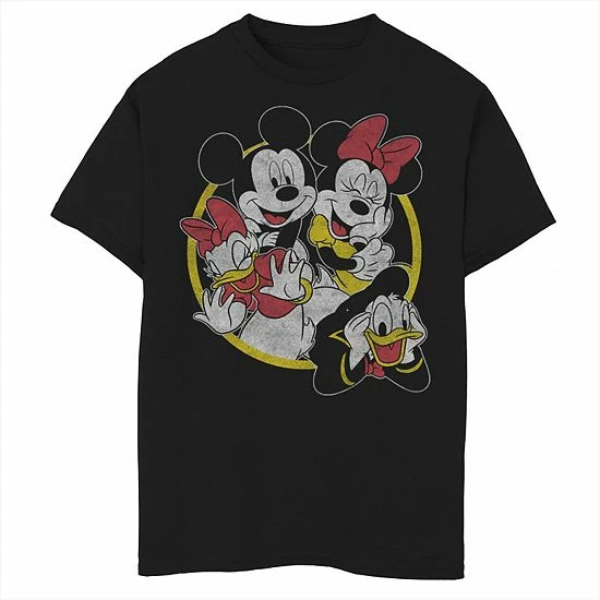 Disney's Mickey Mouse & Friends Boys 8-20 Group Shot Yellow And Red Graphic Tee Disney's Mickey Mouse & Friends Boys 8-20 Group Shot Yellow And Red Graphic Tee -Disney Sales Store unnamed file 7163