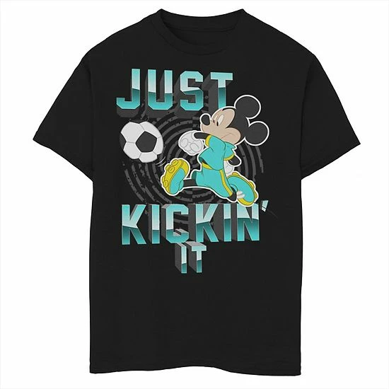 Disney's Mickey Mouse Boys 8-20 Just Kickin' It Soccer Graphic Tee Disney's Mickey Mouse Boys 8-20 Just Kickin' It Soccer Graphic Tee -Disney Sales Store unnamed file 7169