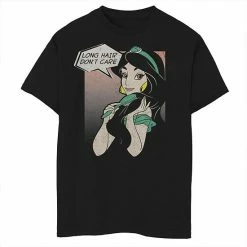 Disney's Aladdin Boys 8-20 Jasmine Hair Don't Care Comic Graphic Tee