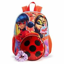 Girls Disney Miraculous Backpack With Lunch Bag