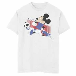 Disney's Mickey Mouse & Friends Boys 8-20 USA Soccer Graphic Tee White -Disney Sales Store unnamed file 7257