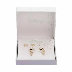 Disney's Mickey Mouse Two Tone Hoop, Bezel, & Heart Trio Earring Set 3 Disney's Mickey Mouse Two Tone Hoop, Bezel, & Heart Trio Earring Set -Disney Sales Store unnamed file 759