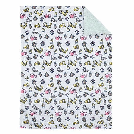 Disney Princess Soft Baby Blanket With Sherpa Back 5 Disney Princess Soft Baby Blanket With Sherpa Back - Image 3