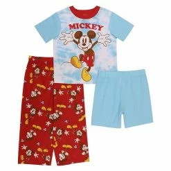 Toddler Boy Disney Mickey Mouse Happy Boy Top & Bottoms Pajama Set