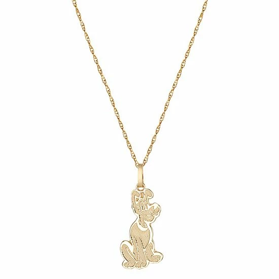 Disney's Pluto 14k Gold Pendant Necklace Disney's Pluto 14k Gold Pendant Necklace -Disney Sales Store unnamed file 773