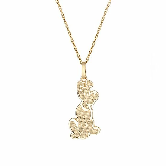 Disney's Pluto 14k Gold Pendant Necklace Disney's Pluto 14k Gold Pendant Necklace -Disney Sales Store unnamed file 774