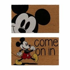 Disney Mickey Mouse Smile Come In 2-pack Coir Doormat Set
