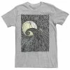 Men's Disney The Nightmare Before Christmas Spiral Hill Portrait Tee Charcoal -Disney Sales Store unnamed file 855