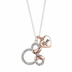 Disney's Minnie Mouse Two Tone "Mom" Charm Necklace -Disney Sales Store unnamed file 870