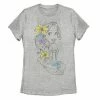 Juniors' Disney Tangled Rapunzel Floral Pencil Sketch Tee -Disney Sales Store unnamed file 947