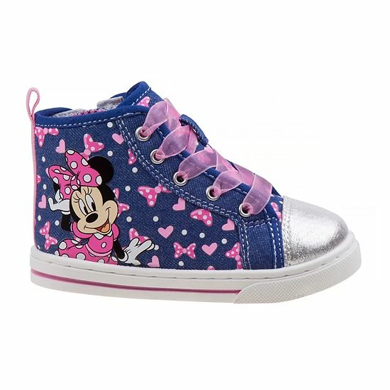 Disney's Minnie Mouse Toddler Girls' High-Top Sneakers 4 Disney's Minnie Mouse Toddler Girls' High-Top Sneakers - Image 2